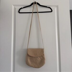 Bottega Veneta Tan Crossbody Bag AUTHENTIC w COA